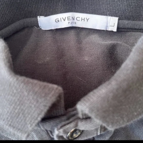 Givenchy Men’s Pique Polo Shirt with Upside down Logo Size L - Picture 4 of 6